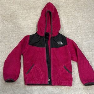 The North Face Pink and Black Fleece Jacket